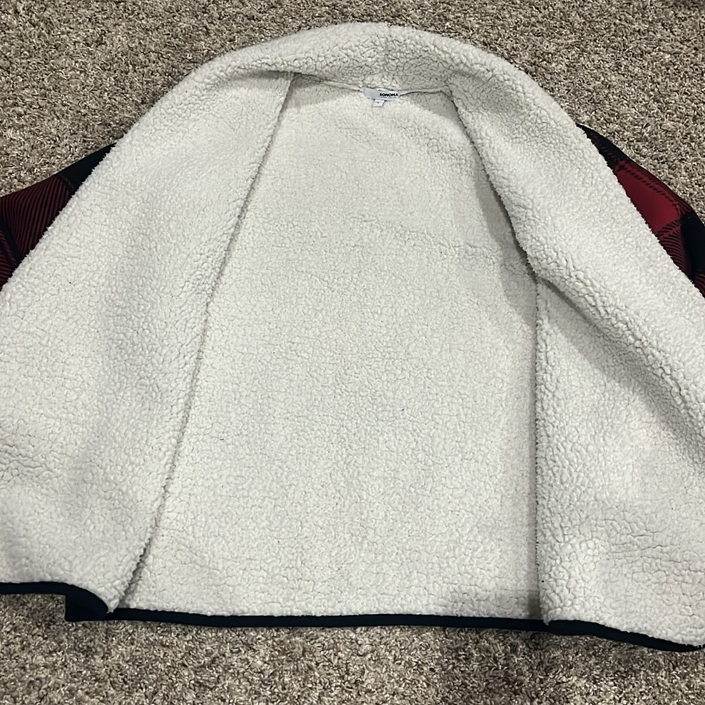 Sonoma Open Front Sherpa Lined Size Small - image 4